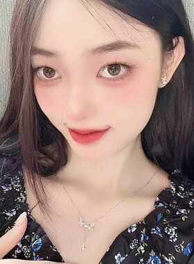 鞠婧祎同款范家奇遇花园蝶念项链