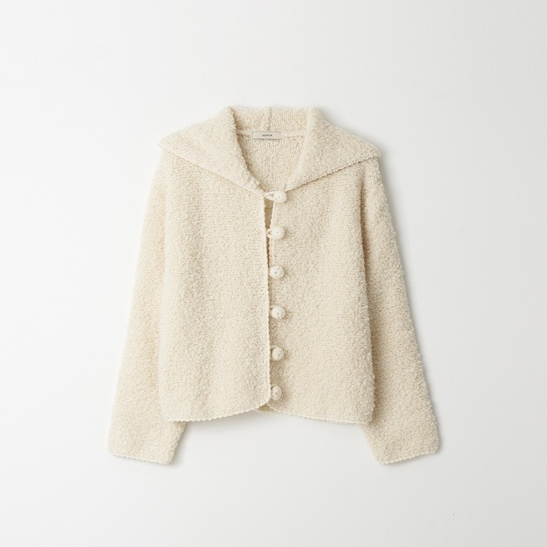 【现货】About Reformation连帽针织纽扣开衫温柔软糯糯毛衣外套 - 图3