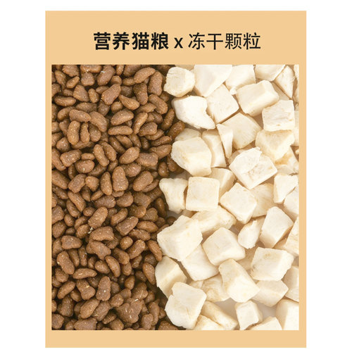 厨神猫成幼猫流浪猫成年营养鸡肉全价冻干生骨肉猫粮5斤2.5kg - 图2