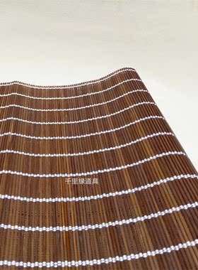 仿古工艺无包边竹席创意首饰摆件珠宝玉器展示道具多款可选