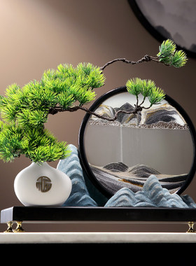 陶瓷装饰新中式客厅创意流沙摆件