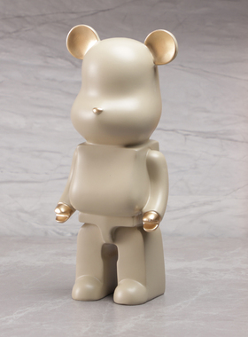 暴力熊树脂摆件北欧彩色