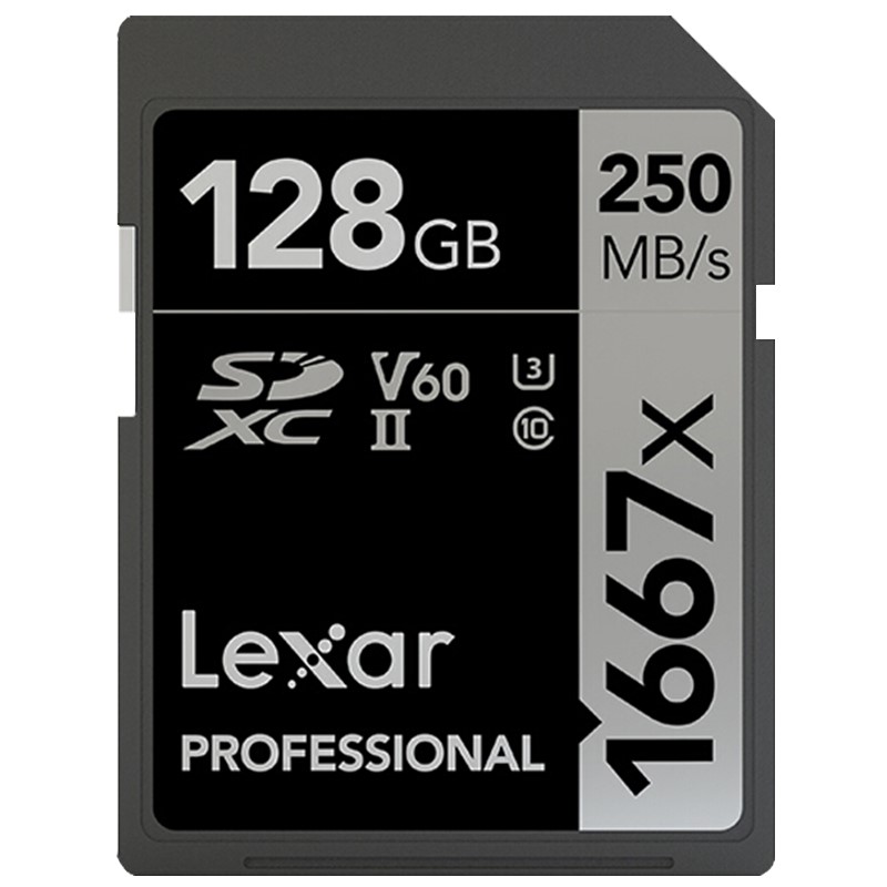 雷克沙128g高速微单反相机佳能尼康索尼内存卡4K SDXC卡SD 1667X - 图2