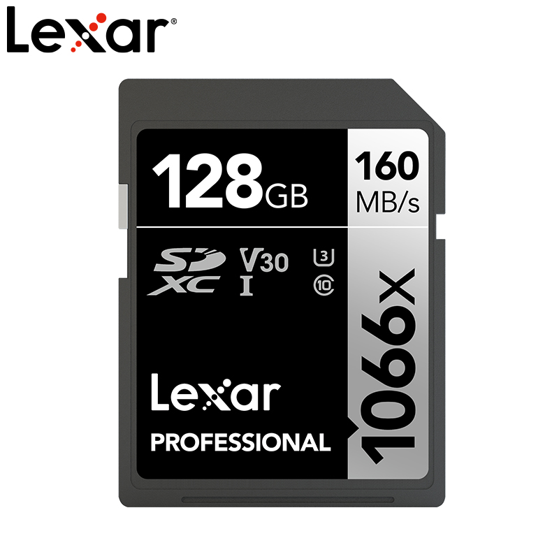 lexar雷克沙SD卡128g相机内存卡1066x 4K SDXC微单反摄像机存储卡 - 图0