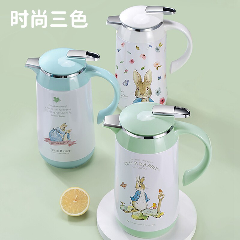 英国比得兔保温水壶家用大容量开水暖水瓶真空玻璃内胆便携热水壶