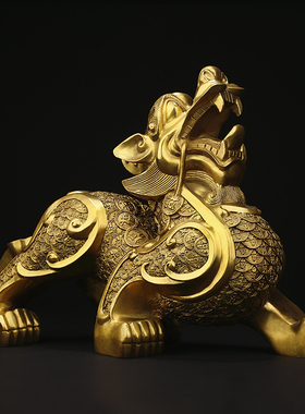金钱铜钱貔貅摆件仿古纯铜