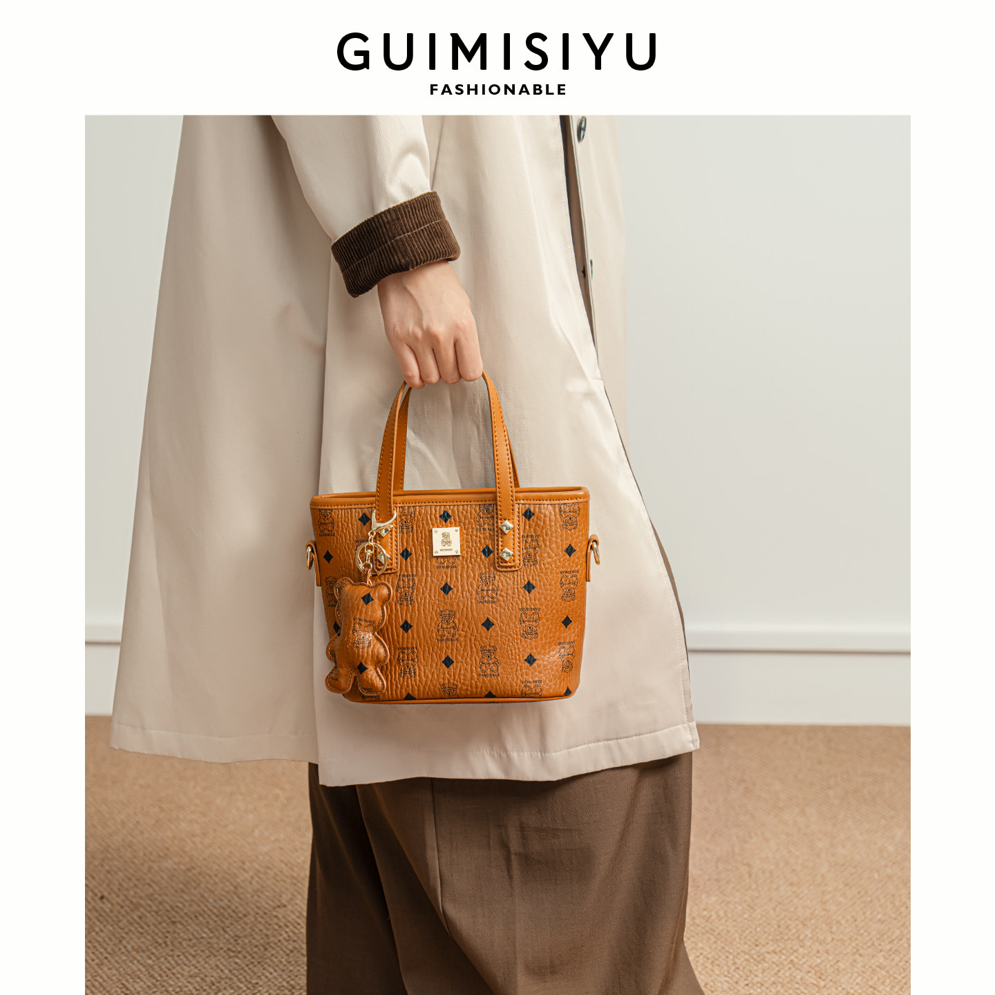 GUIMISIYU2025新款菜篮子水桶包包女休闲手提包高级感单肩包小包,淘宝优惠券,粉丝福利购,淘宝优惠卷