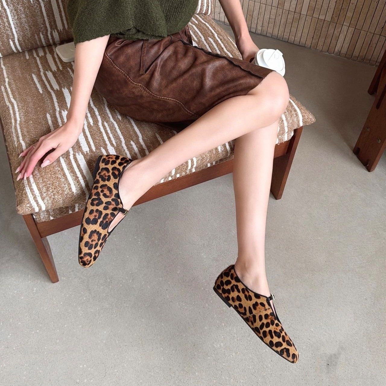 艾模儿2026年春夏玛丽珍小皮鞋女鞋时尚百搭舒适潮鞋一脚蹬平底,淘宝优惠券,粉丝福利购,淘宝优惠卷