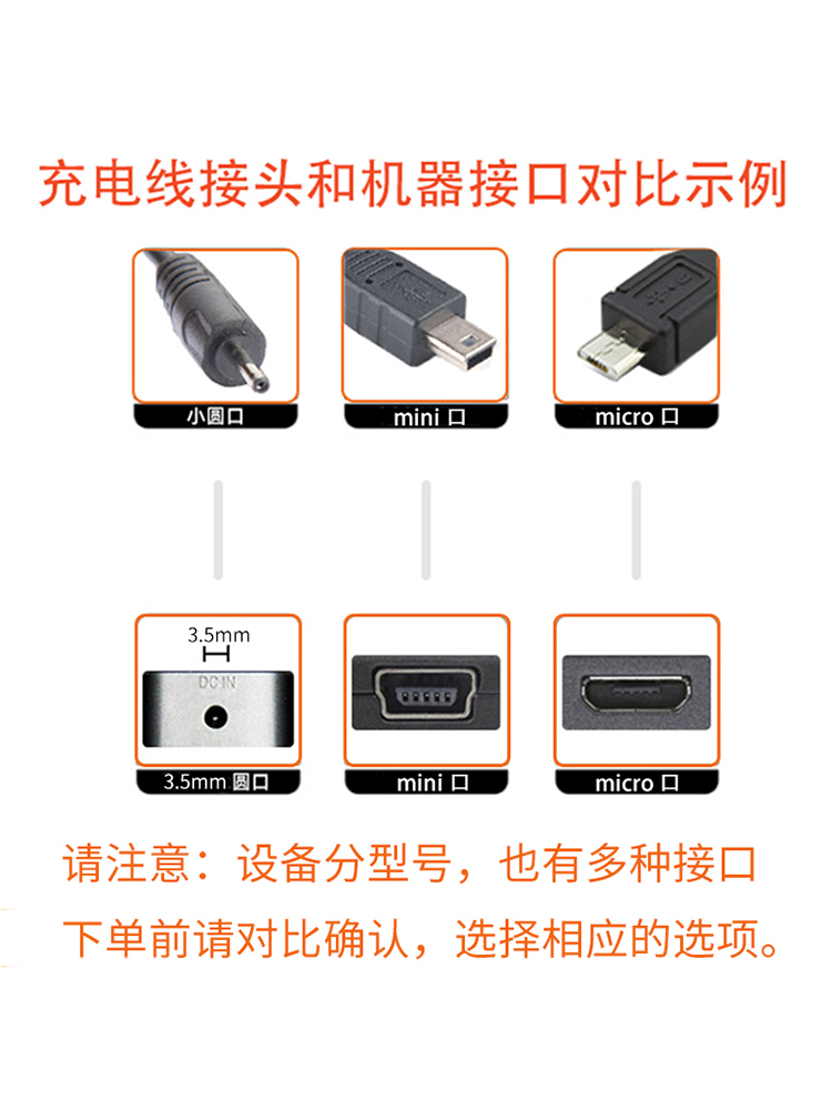 适用得胜小蜜蜂E126 136 169 170 188M 200 E270 5M充电线不见不散T1 T200 T100扩音器导游麦克风USB电源线-图2