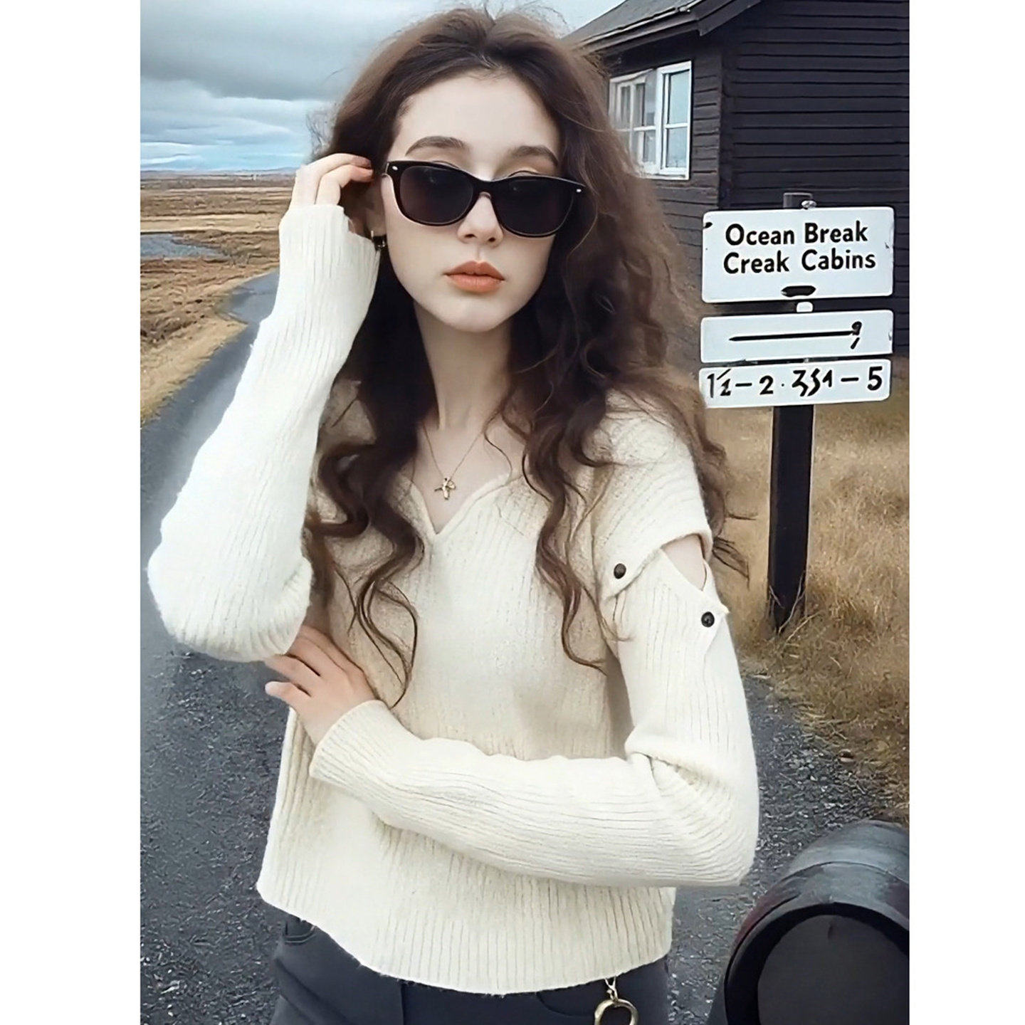 春秋冬v领修身短款长袖打底针织衫上衣法式高级设计感内搭毛衣女,淘宝优惠券,粉丝福利购,淘宝优惠卷