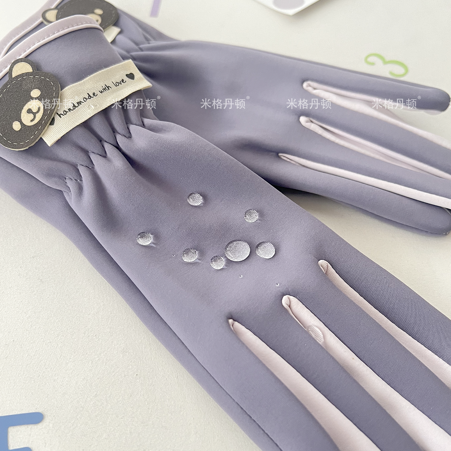 保暖手套女冬天加绒御寒户外骑行薄款触屏防泼水电动车新款春秋天 - 图0