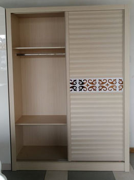 Clothes M Cabinet Sliding Door Cabinet Wardrobe Simple Combination Panel Wardrobe Net Red Panel Wardrobe 1.61.8 ແມັດ