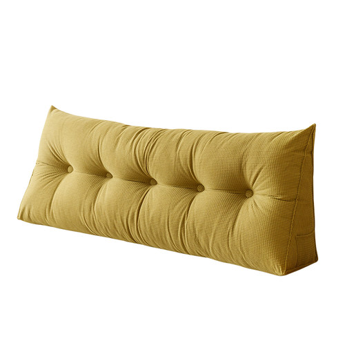 M.life 高级感玉米绒床头三角靠垫沙发腰靠枕榻榻米双人软包含芯 - 图3