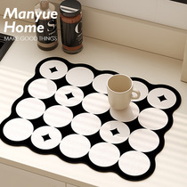 M Life Similio Nordic Retro Kitchen Dining Mat Table Top Drain Mat Speed Dry Mat Hand Sanitizer Absorbent Mat