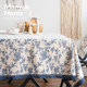 French retro cotton and linen tablecloth tablecloth household