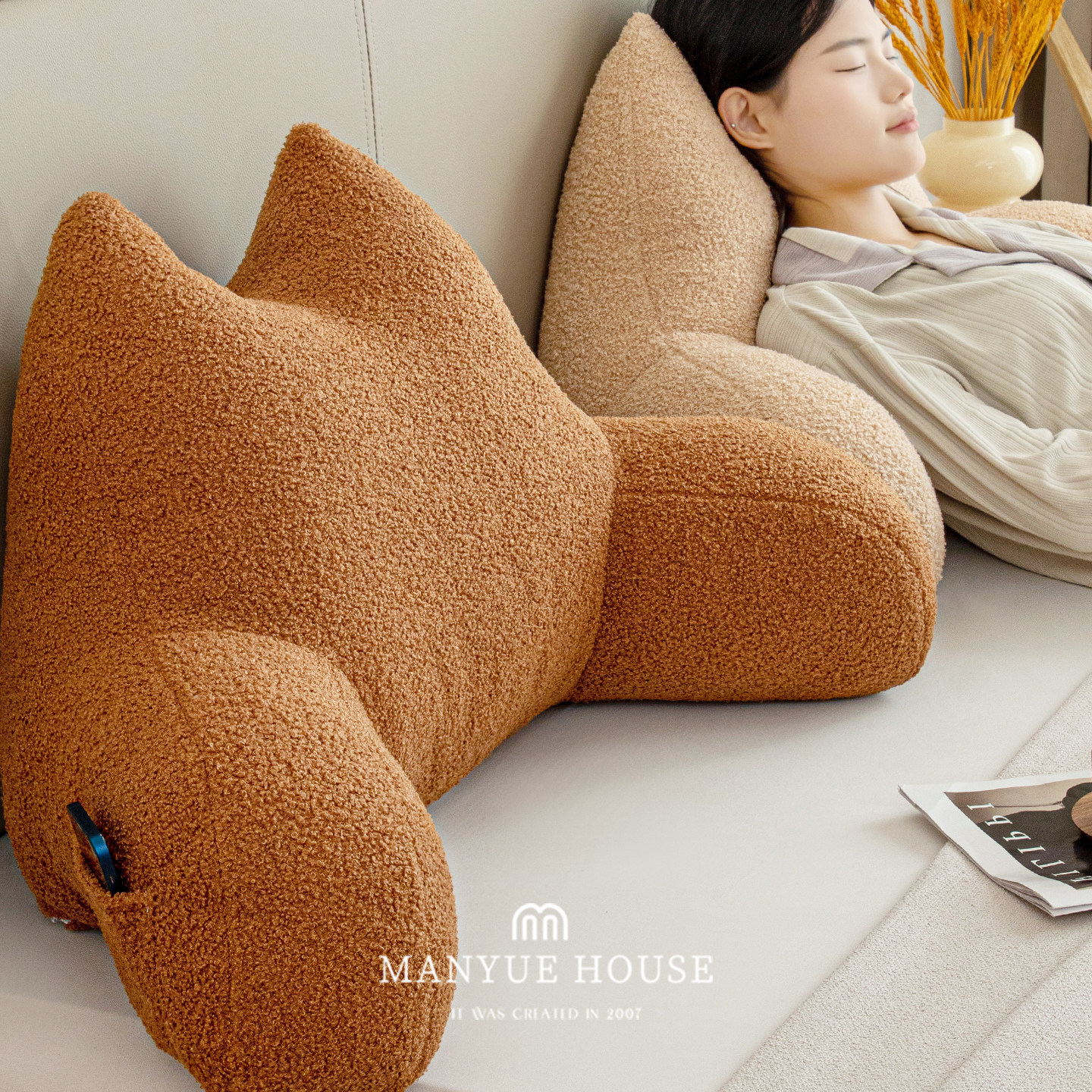 M.life  床头靠垫高端榻榻米软包飘窗护腰卧室靠背可拆洗沙发靠枕,淘宝优惠券,粉丝福利购,淘宝优惠卷