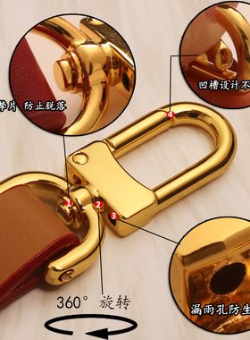 包包五金D扣可拆卸金属配件金色