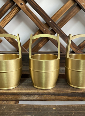 纯铜一桶江山办公室摆件