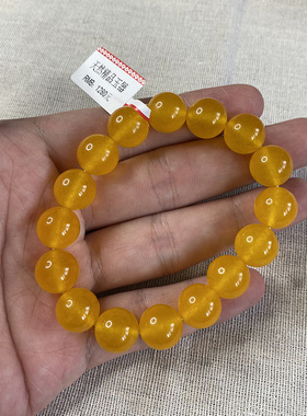 天然黄玉手链男女款手