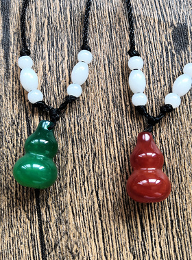 玉髓葫芦吊坠玛瑙招财挂件