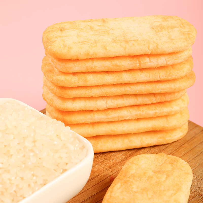小王子鲜米饼膨化食品仙贝饼干休闲零食小吃网红礼包63克*3包