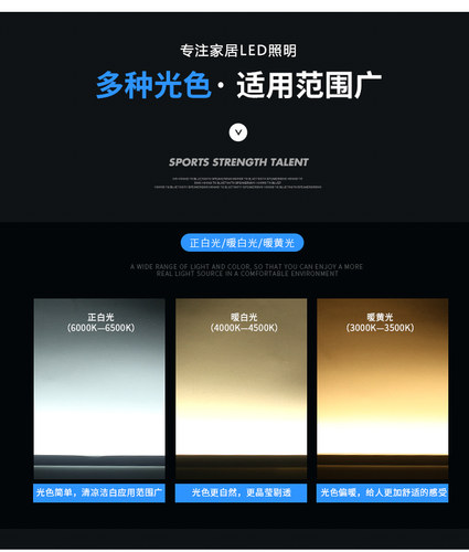 220VLED灯灯条超薄LED硬灯条橱柜灯带长条灯镜前灯带货架展示柜台 - 图1