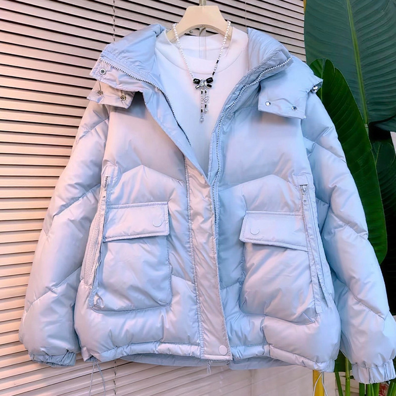 大兜连帽棉服女外套保暖上衣胖mm2025冬季新款宽松显瘦大码女装潮,淘宝优惠券,粉丝福利购,淘宝优惠卷