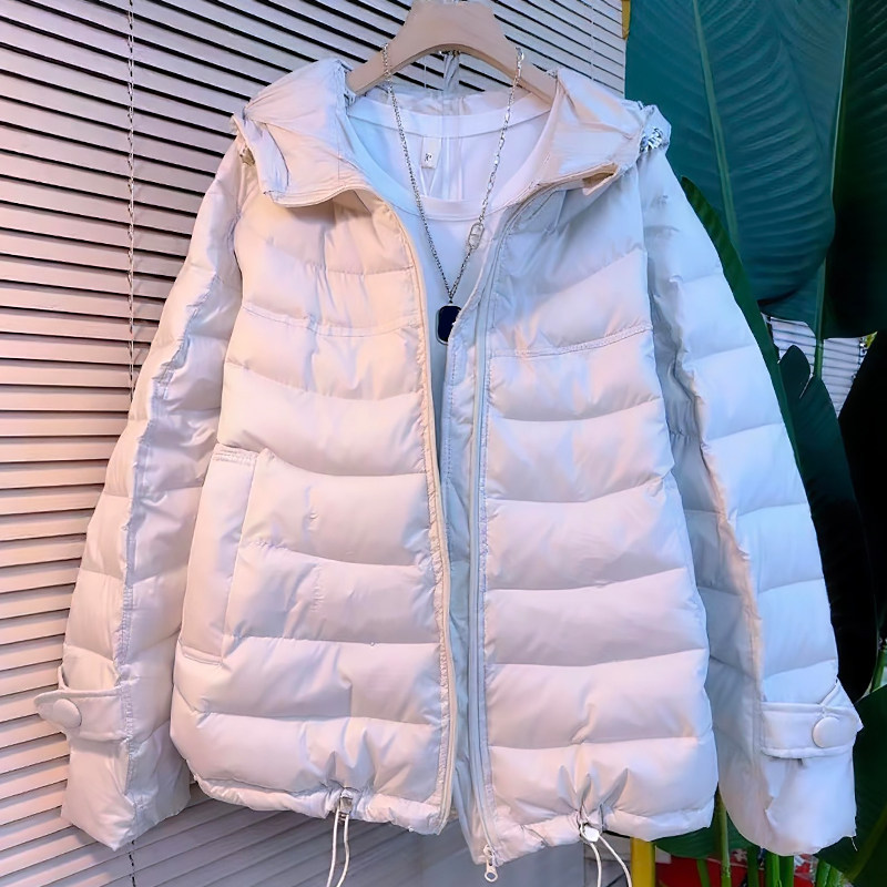 时尚鱼骨设计棉服女保暖外套胖mm2025冬季新款宽松显瘦大码女装潮,淘宝优惠券,粉丝福利购,淘宝优惠卷