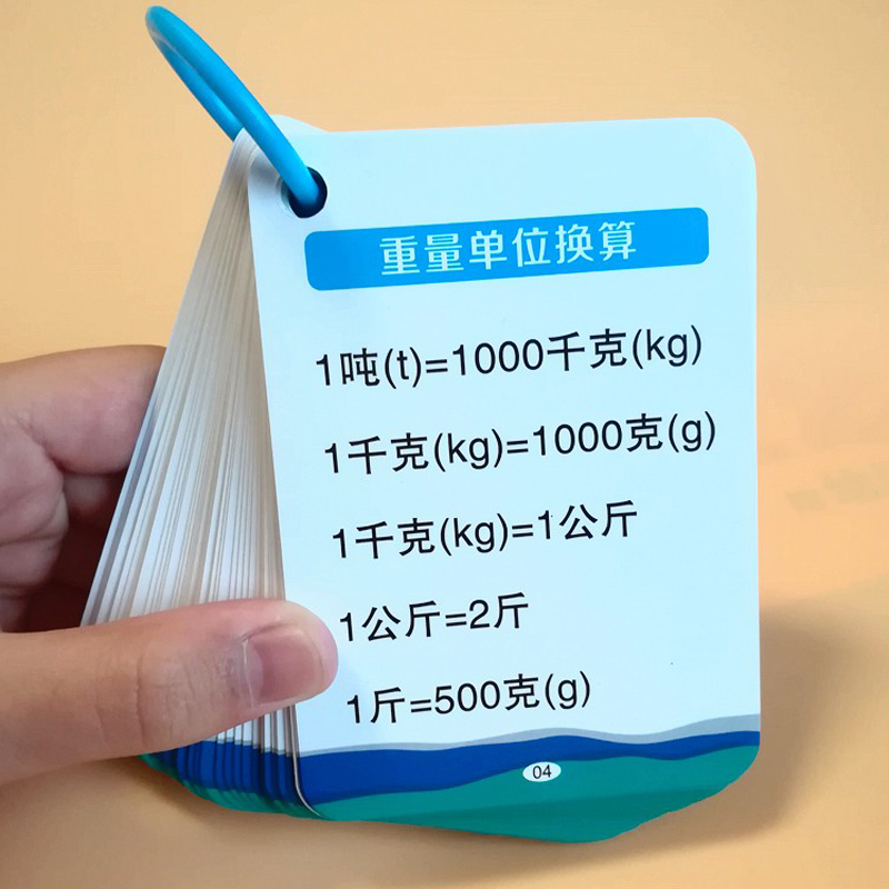 小学数学公式大全卡片1一6年级基础知识点定律计算法则记忆手卡 - 图0