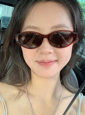 INS时尚潮流女款椭圆墨镜reckon