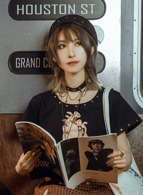 choker脖圈颈圈项链金属&皮革