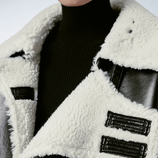 Jiangnan Buyi autumn and winter imitation fur jacket loose lapel casual short top for women 5NAA13840