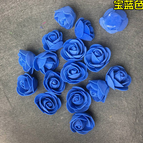 3.0cm仿真PE泡沫玫瑰花朵手工装饰花花用花假花小头整包100个 - 图0