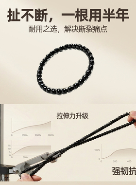 电话线发圈细女细小号超细果冻款