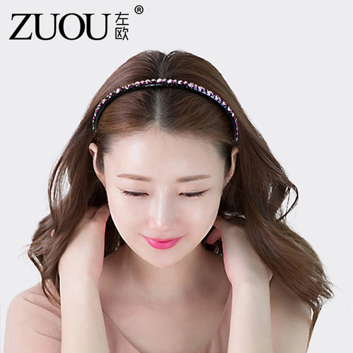 头箍女款压发带齿防滑发卡水钻头饰洗脸碎发头发发箍发夹2026新款 - 图1