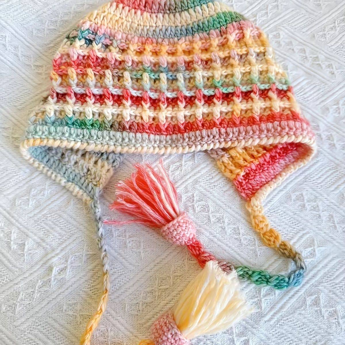 琉璃云手工diy钩织帽子围巾材料包儿童钩针儿童华夫格帽子材料,淘宝优惠券,粉丝福利购,淘宝优惠卷