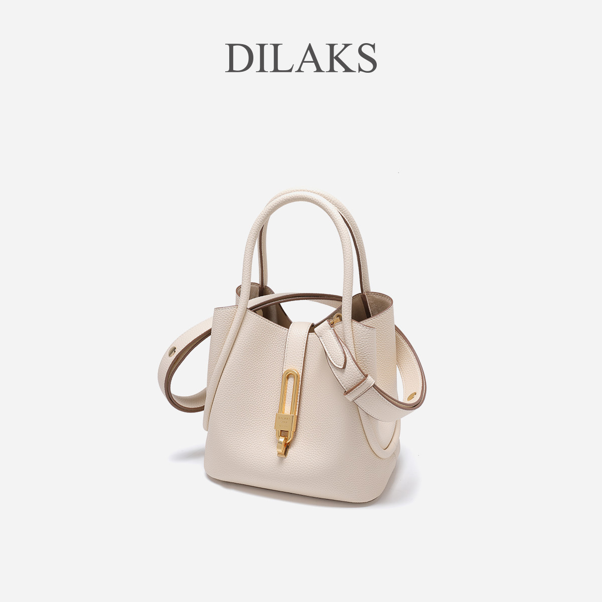 迪莱克丝2023新款真皮大容量包包 dilaks女士包袋