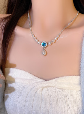 轻奢小众碎银子珍珠项链
