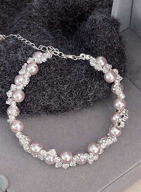 「皎皎明月」施家珍珠串珠手链手饰配饰生日礼物轻奢手串简约气质