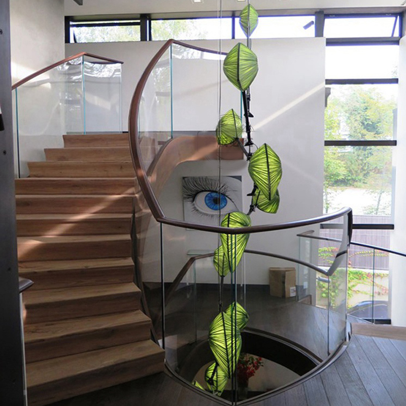 海洋布艺创意个性简约现代客厅餐厅复式楼梯别墅酒店布艺术大吊灯 - 图1