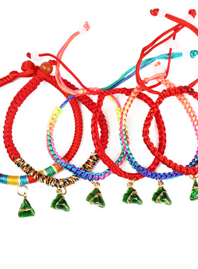 diy端午节小粽子滴油编织吊坠