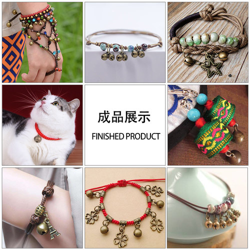 纯铜大小铃铛diy手工复古铜制狗铃铛宠物挂件发饰品材料包配件 - 图1