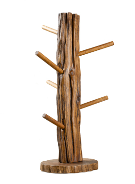 实木沥水杯架挂架摆件茶杯架子马克杯咖啡杯收纳架钥匙首饰置物架