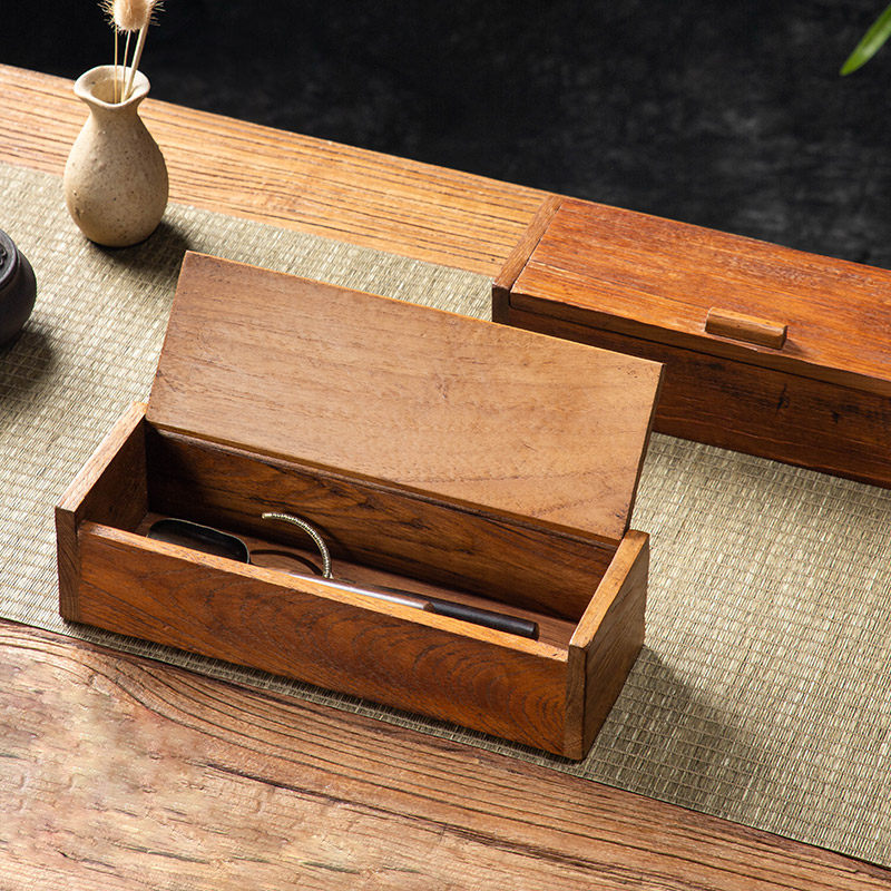 泰国工艺品茶具刀叉收纳盒餐厅实木筷子盒长方形带盖东南亚首饰盒,淘宝优惠券,粉丝福利购,淘宝优惠卷