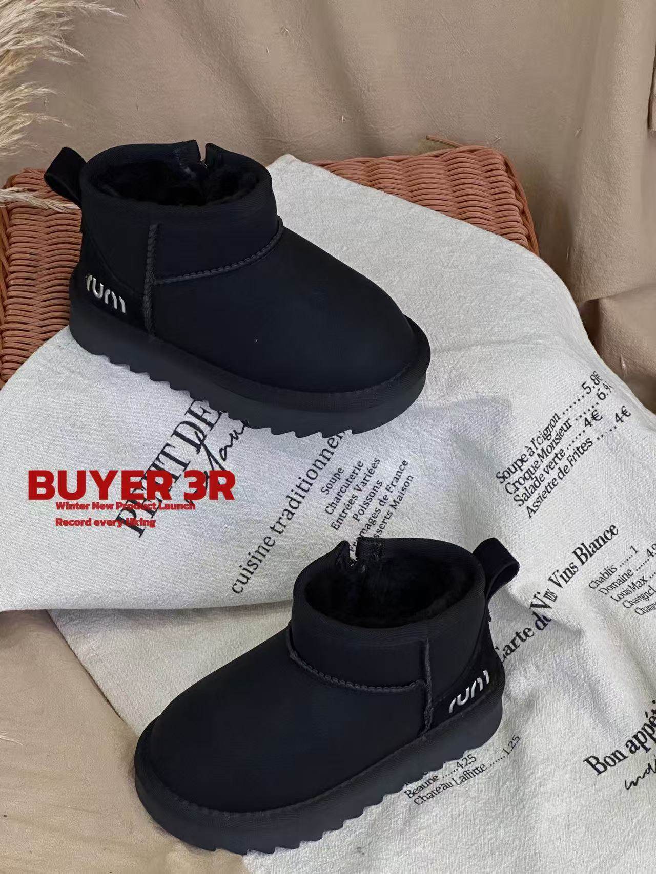 2025冬韩版童鞋潮牌3R男女童加绒加厚保暖百搭雪地靴棉鞋运动鞋,淘宝优惠券,粉丝福利购,淘宝优惠卷