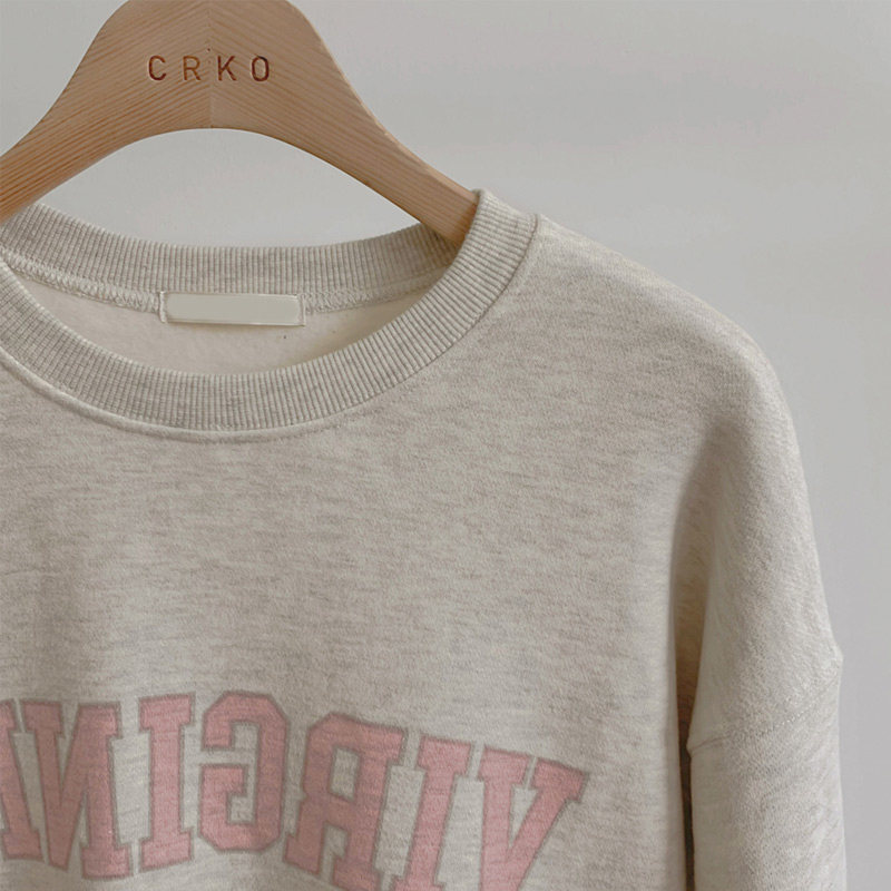 韩国直邮cherrykoko套头字母卫衣 thejamy海外卫衣/绒衫