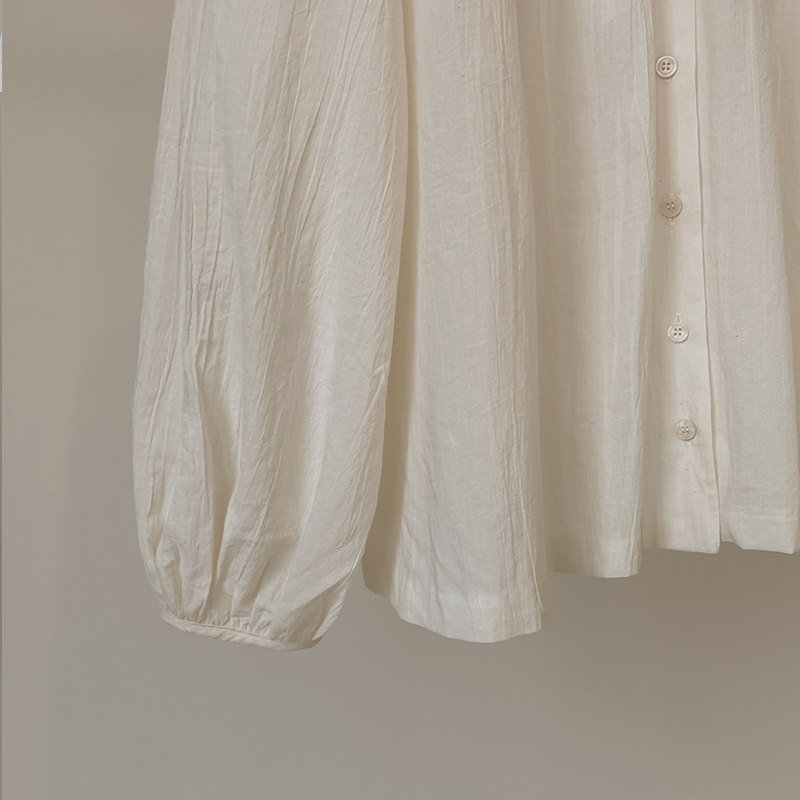 【奶油色现货】cherrykoko蕾丝女衬衫 thejamy海外衬衫