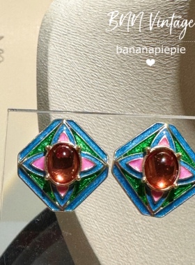 Vintage复古中古欧美女耳钉耳夹