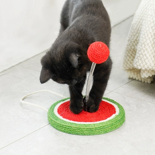 Может повесить кошки, хватая игрушки, игрушка из шлифования кошек, дразнить весенний мяч кошки, меч -релиф, конопля, кошачьи принадлежности