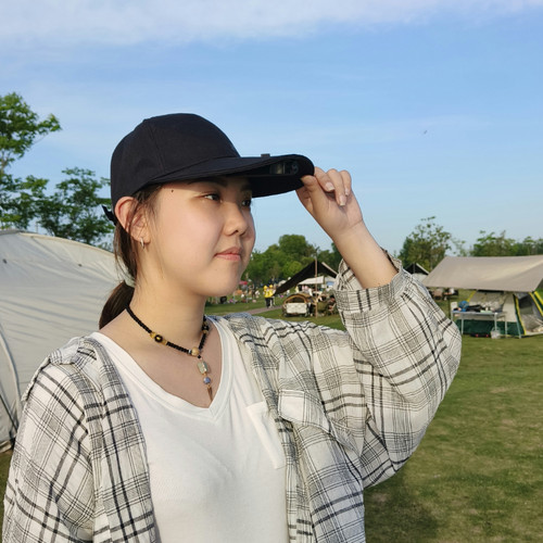 骑行4K头戴式帽子摄像机超高清大光圈低照度镜头记录仪1600万相机 - 图0